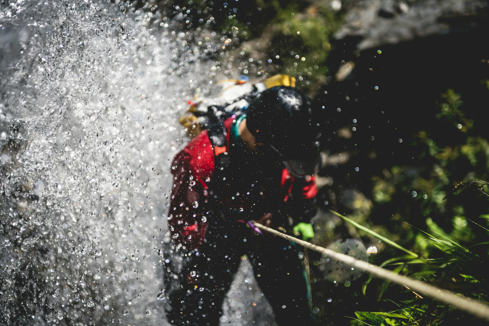 Canyoning in the Novella river