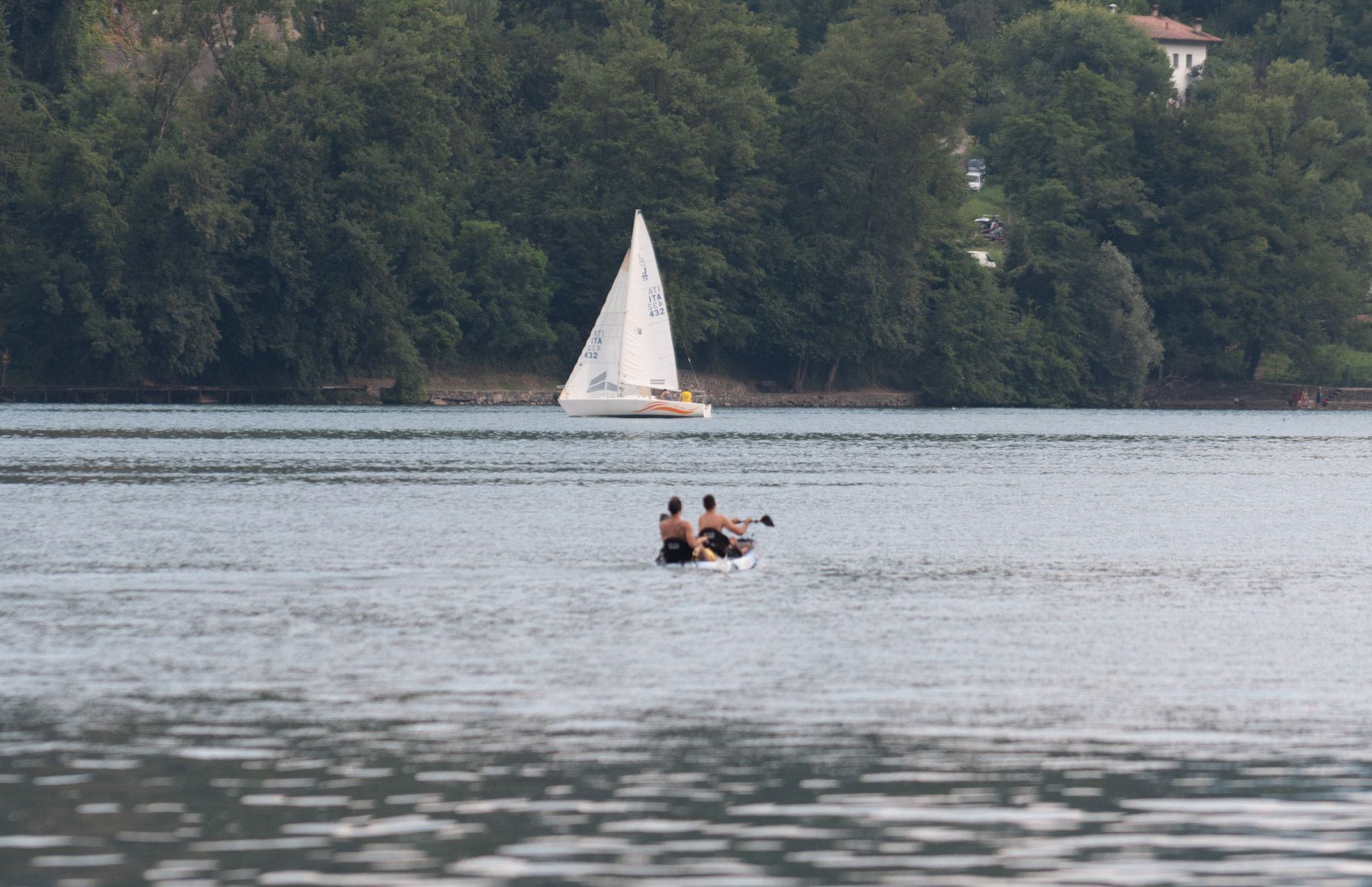 Water sports on Lake Caldonazzo